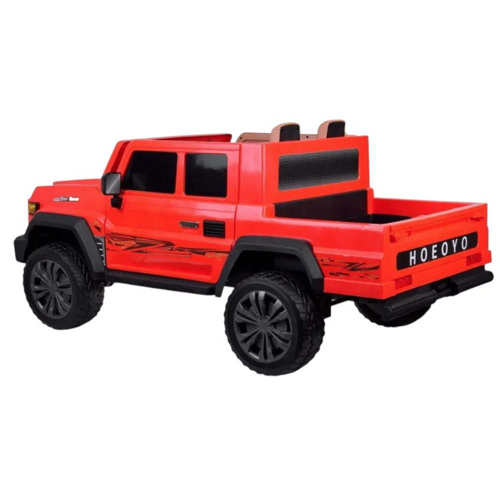 Carro Recargable Diseño Pickup W/RC Rojo 12V - Image 4