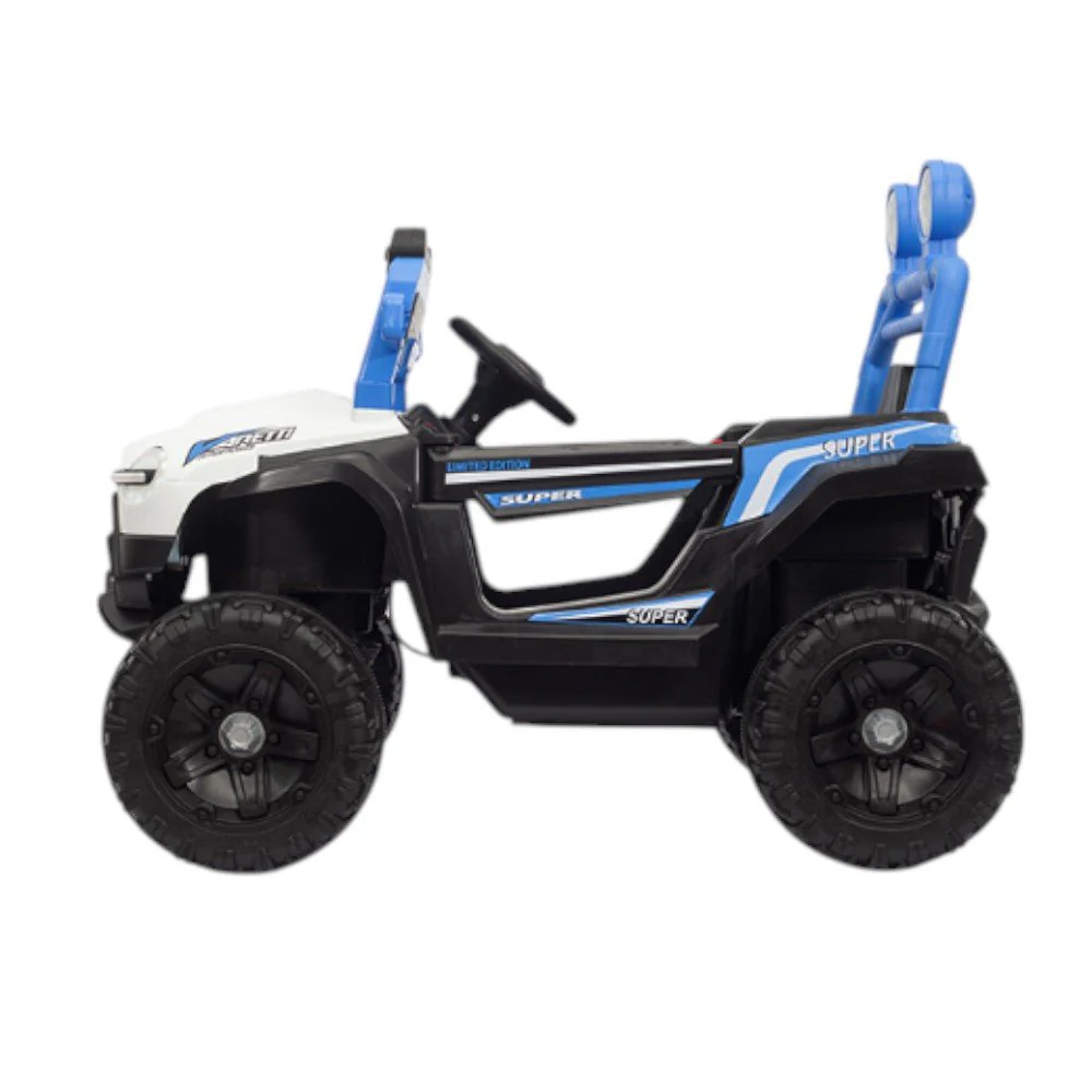 Carro Recargable Jeep W/RC Azul 12V Overseas - Image 2