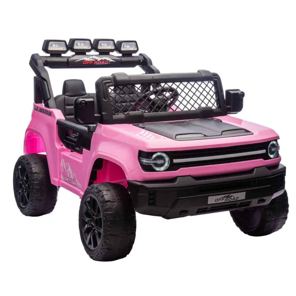 Carro Recargable Mountain Rosado/Negro W/RC 12V - Image 2