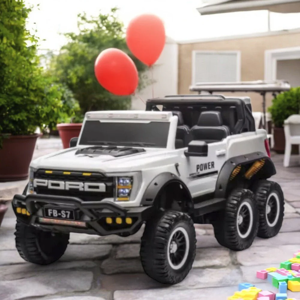 Carro Recargable W/RC Blanco 12V