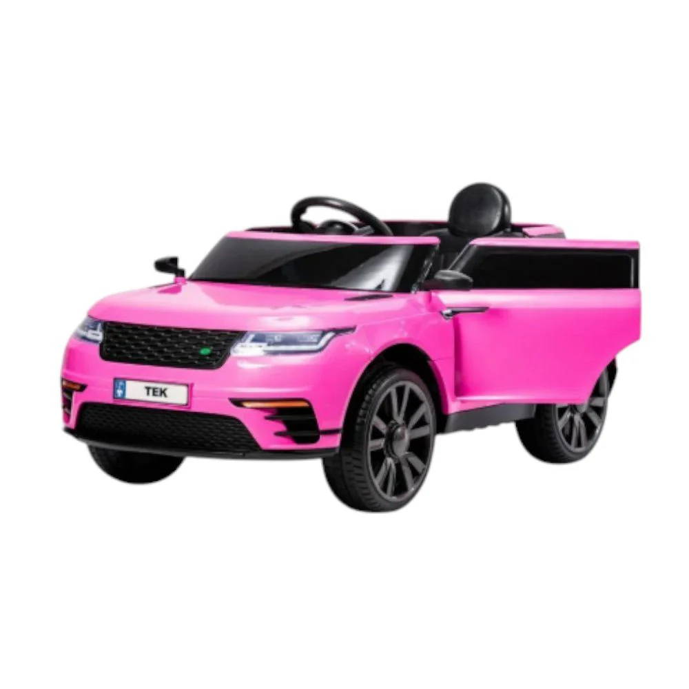 Carro Recargable W/RC Rosa 6V Overseas
