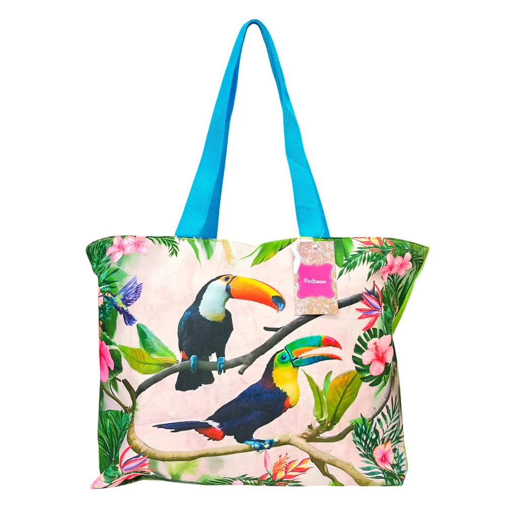 Cartera de Dama Tote Básica Penthouse / Para Playa / Tucán Estampada / Surtido - Image 3