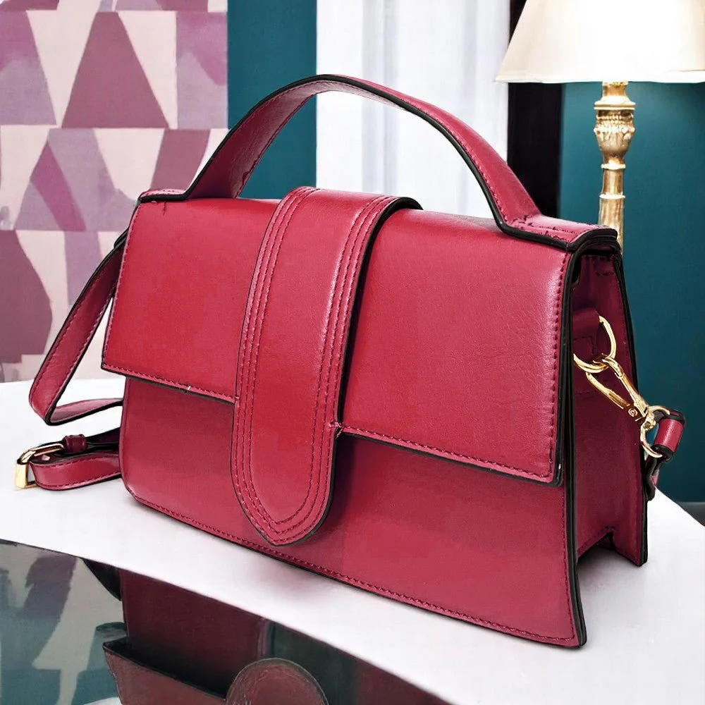 Cartera Manos Libres Básica Purple Lilac Para Dama - Fucsia