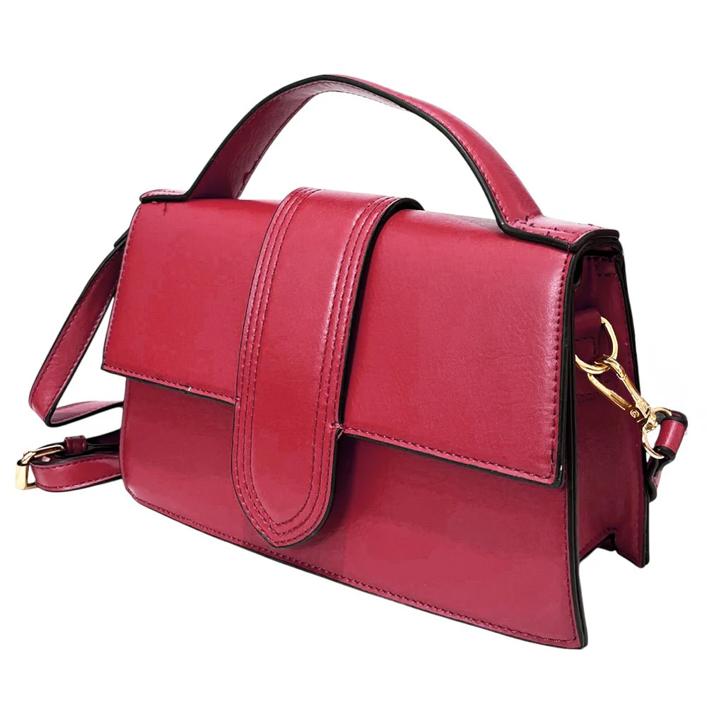 Cartera Manos Libres Básica Purple Lilac Para Dama - Fucsia - Image 3