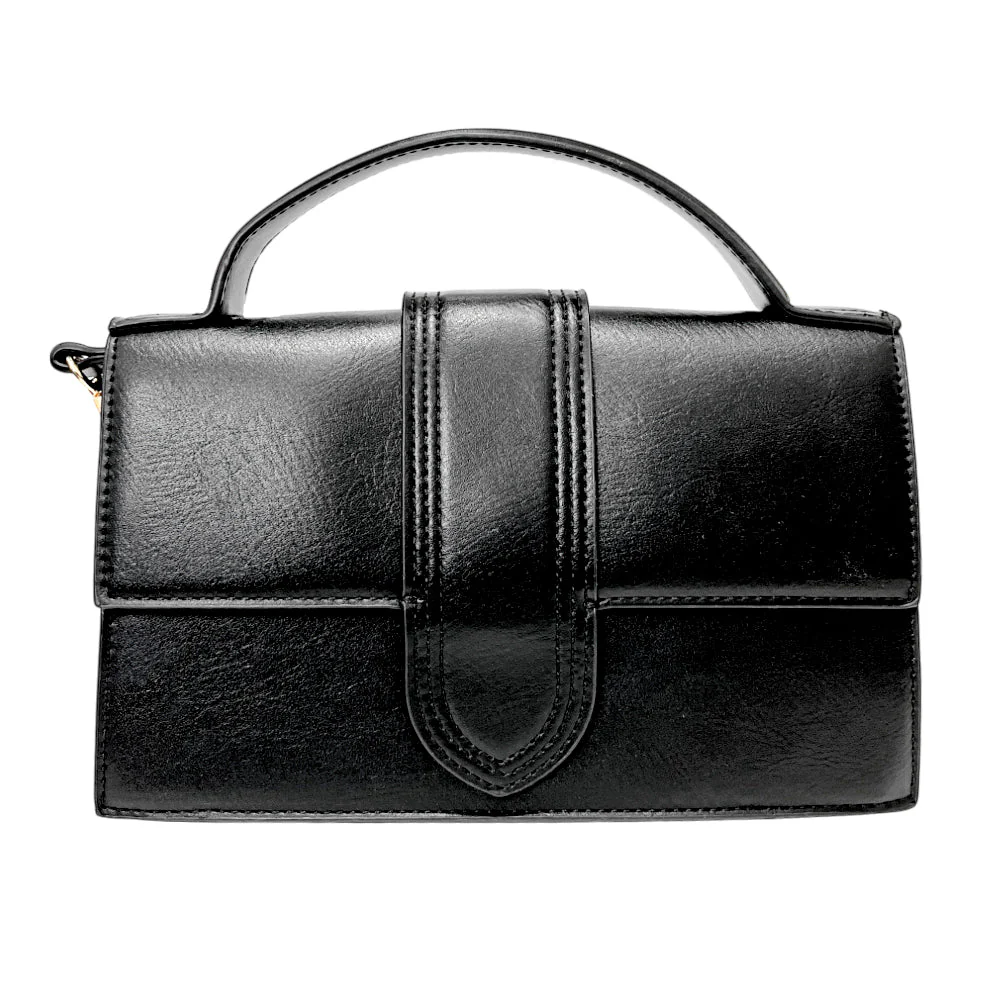 Cartera Manos Libres Básica Purple Lilac Para Dama - Negro - Image 2
