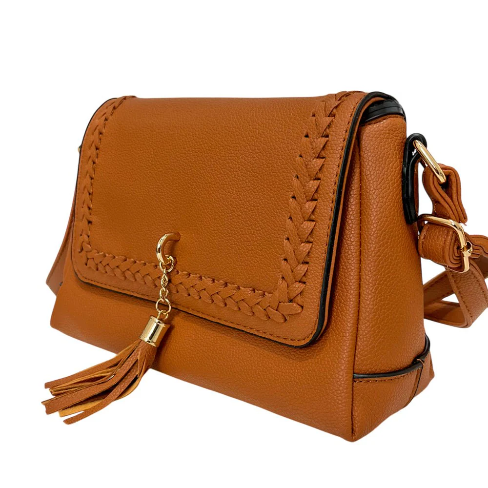 Cartera Manos Libres Casual Alyssa Para Dama – Chocolate - Image 3