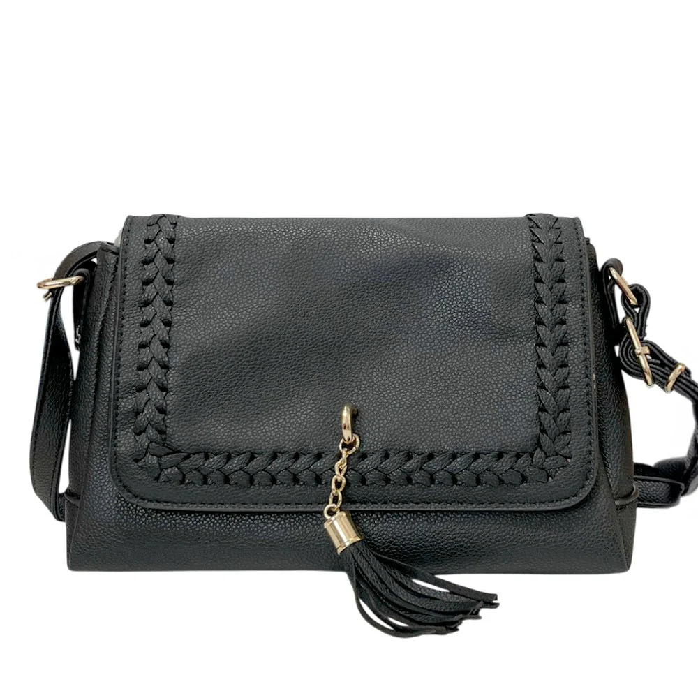 Cartera Manos Libres Casual Alyssa Para Dama – Negra - Image 2