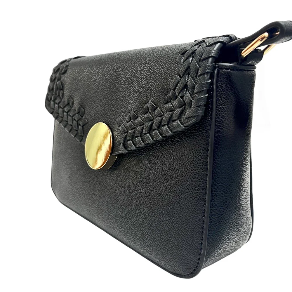 Cartera Manos Libres Casual Kayla Para Dama – Negra - Image 3