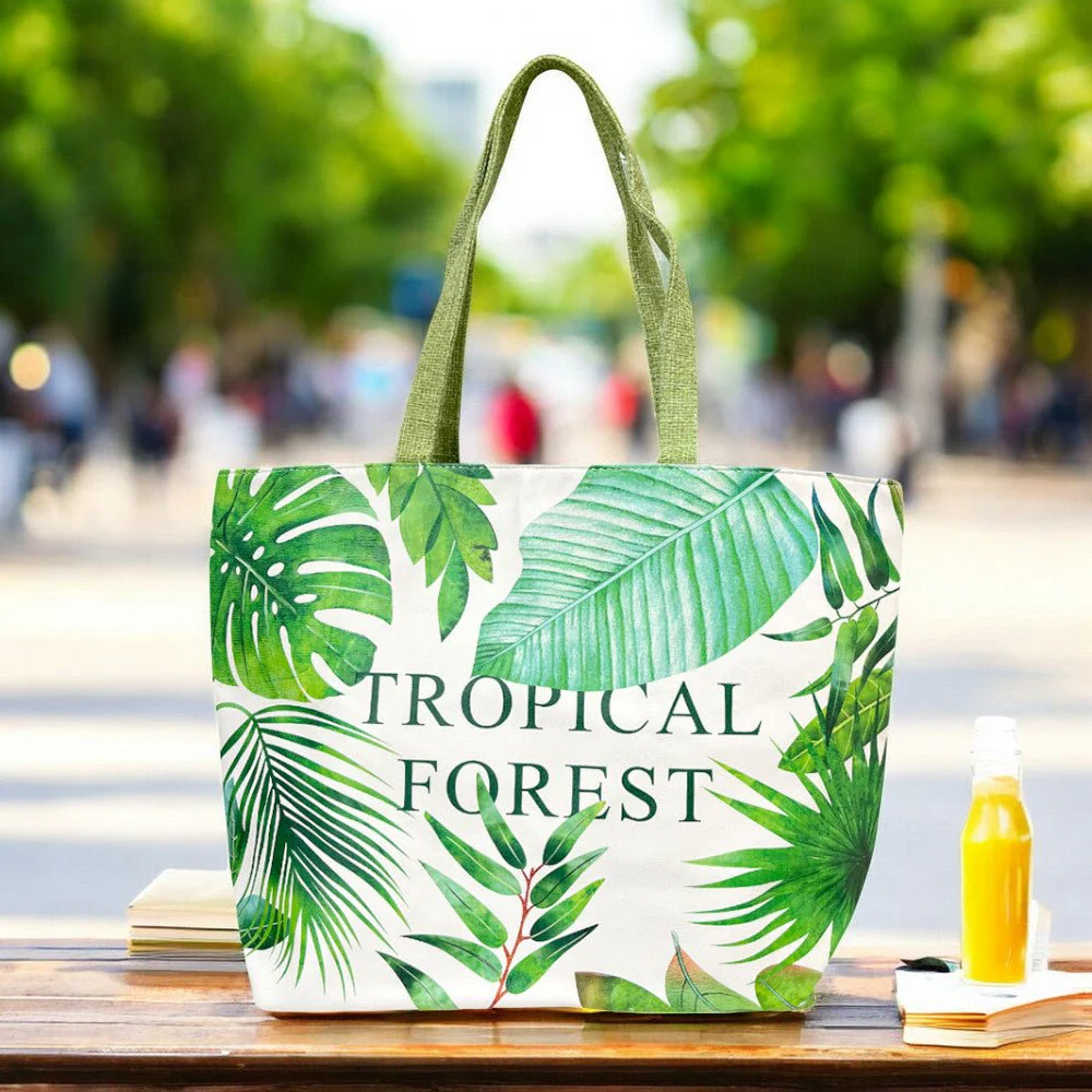 Cartera Tote Juvenil Fashion Dama Tropical Forest