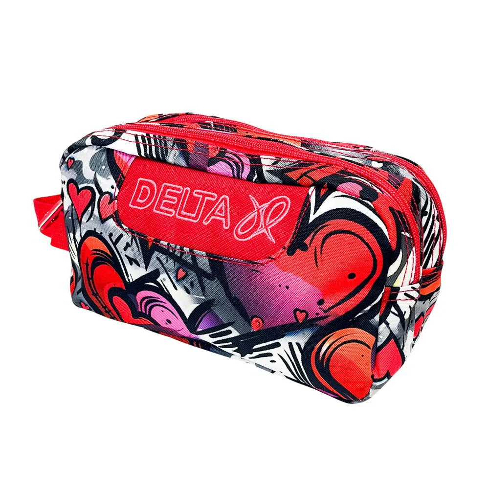 Cartuchera Escolar Delta Niña / Doble Cierre / Estampada / DELTA-128PB / Surtido - Image 2