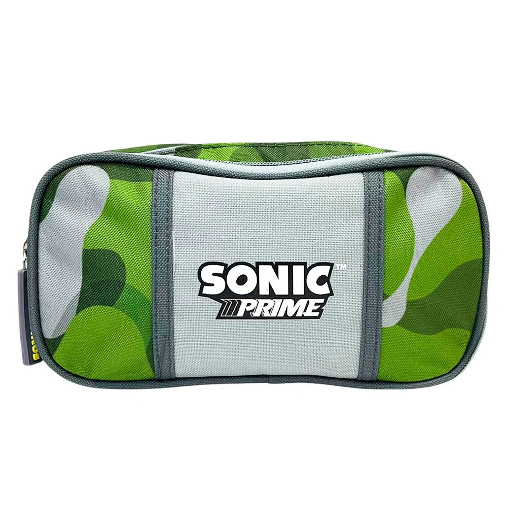 Cartuchera Sonic Prime - Estilo Camuflaje / 2 Compartimentos