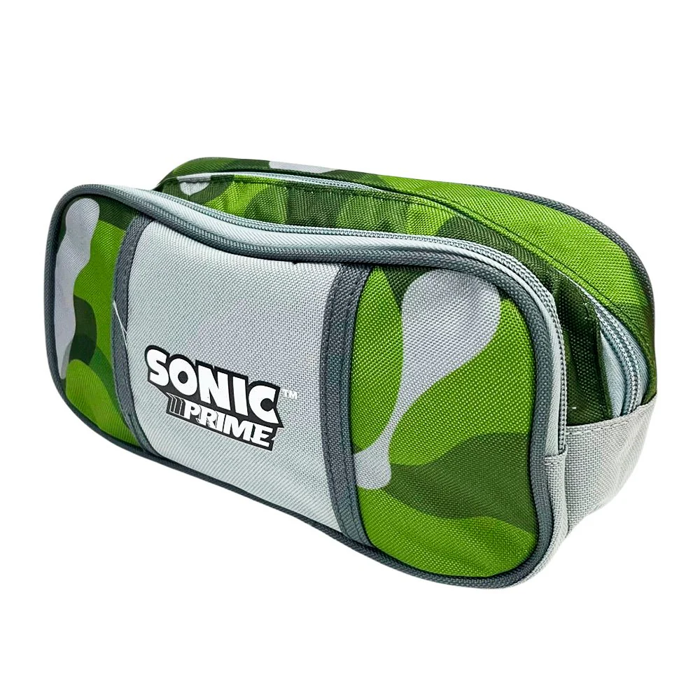 Cartuchera Sonic Prime - Estilo Camuflaje / 2 Compartimentos - Image 2