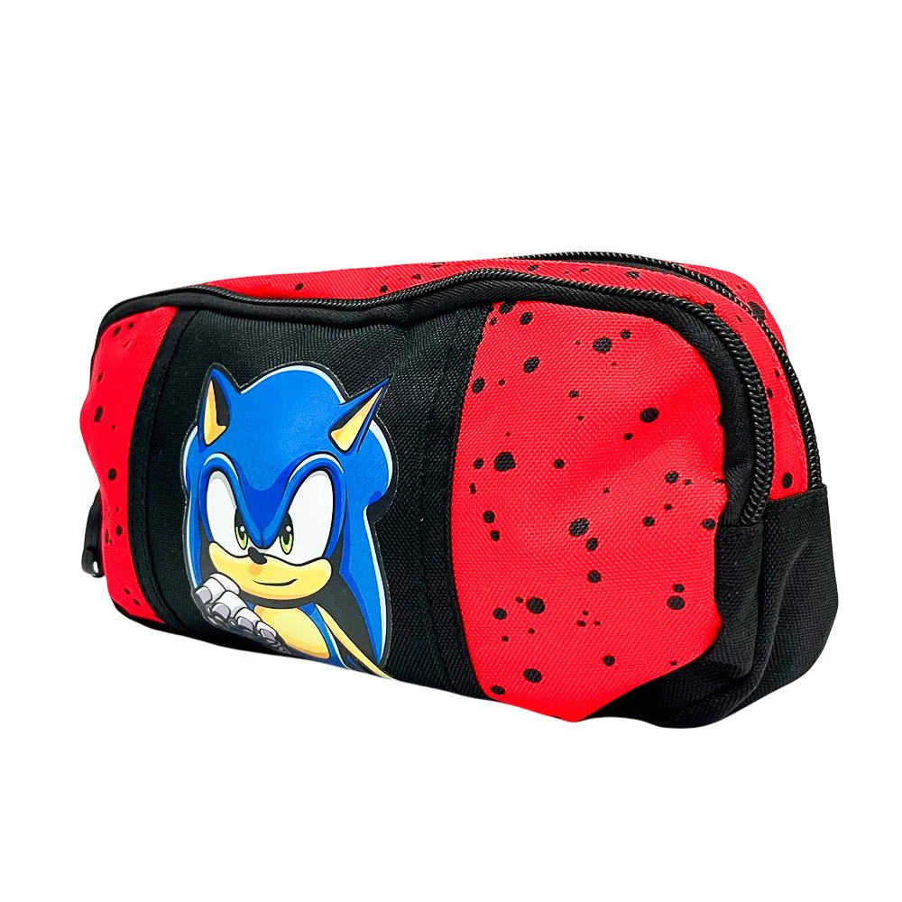 Cartuchera Sonic The Hedgehog / 2 Compartimentos - Rojo/Negro - Image 2
