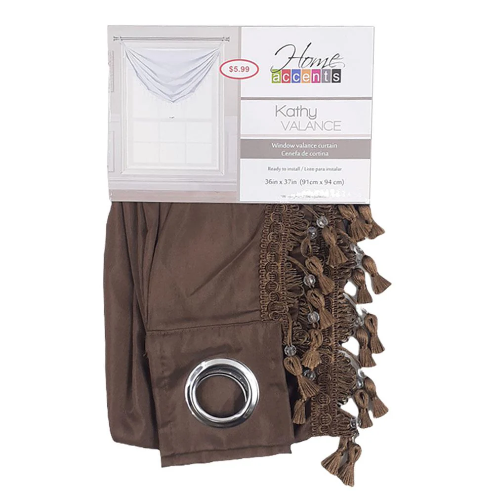 Cenefa Home Accents Kathy de 36" x 37" - Chocolate