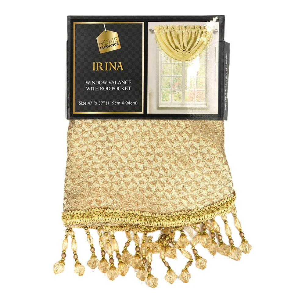 Cenefa Home Elegance Irina 47" x 37" - Dorado