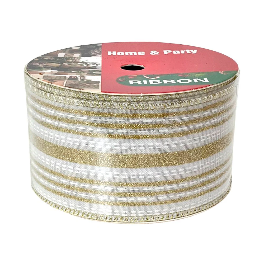 Cinta Decorativa Navideña Christmas Elegance / 2.5"x10Yd / Surtido - Image 7