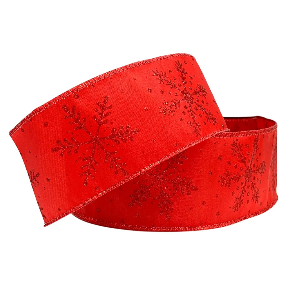 Cinta Decorativa Navideña Christmas Elegance / Rojas / 2.5"x10Yd / Surtido - Image 2