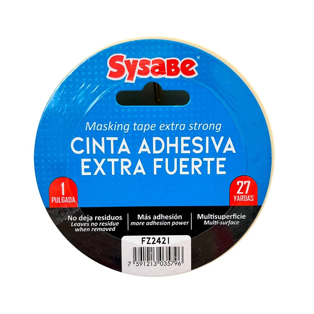 Cinta Masking Sysabe - 1" x 27 yd - Image 2