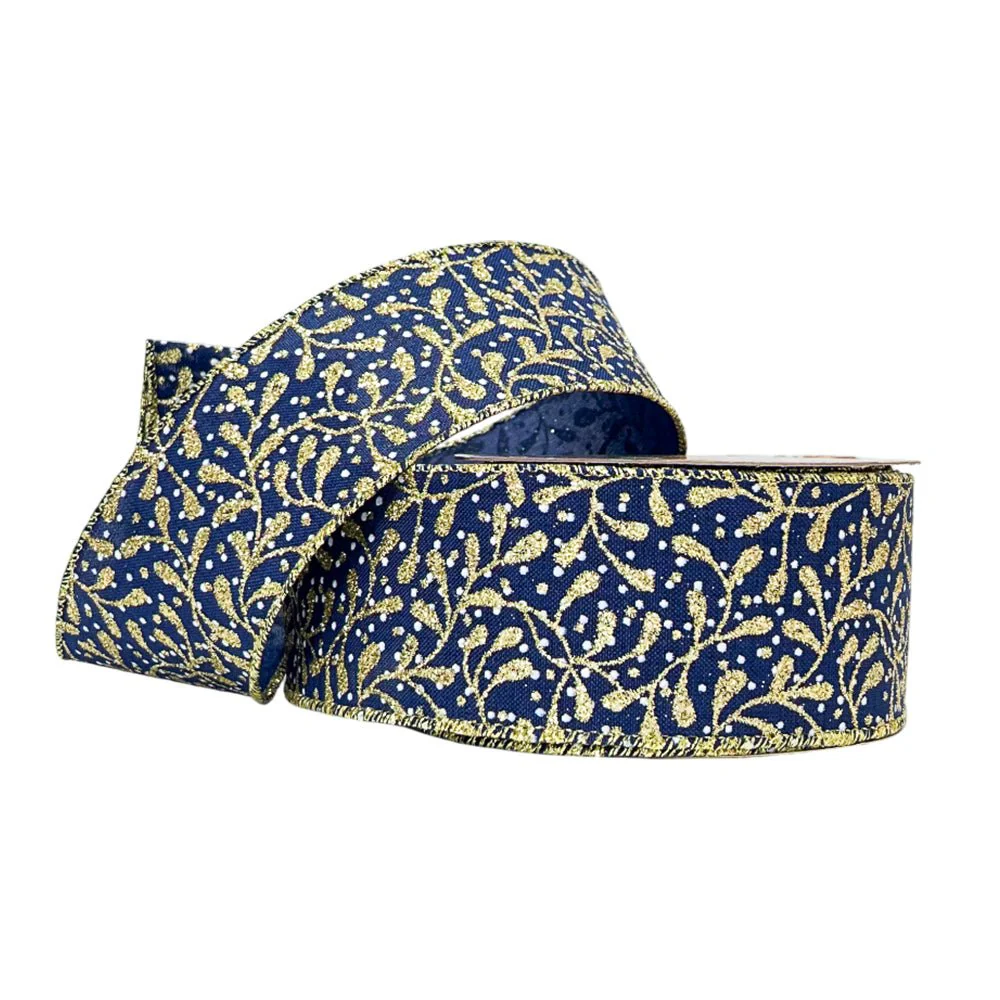 Cinta Navideña Azul / 6 cm x 10 yds / Miro Christmas - Image 2