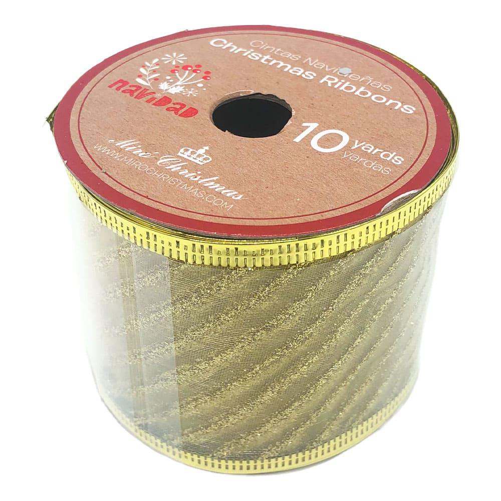 Cinta Navideña Miro Christmas 2.5" x 10 yd - Surtido329