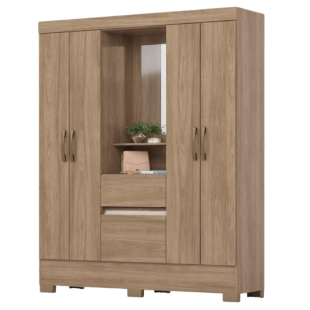 Closet MDF 4 Puertas 2 Jequitiba Brilho - Image 3