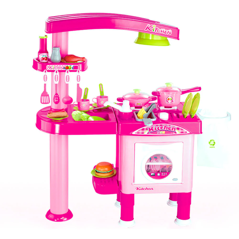 Cocina De Juguete Rosa - 16