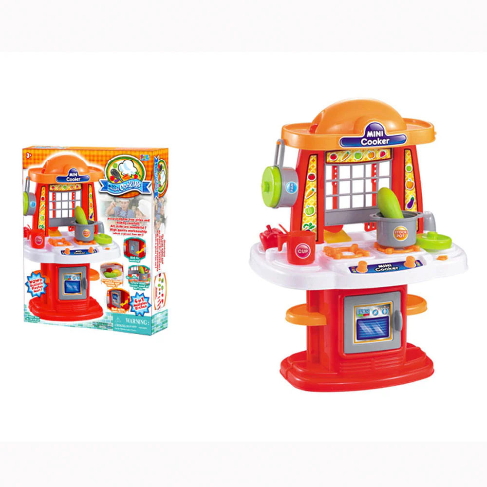 Cocina Set Rojo Con Accesorios Shun Feng Long