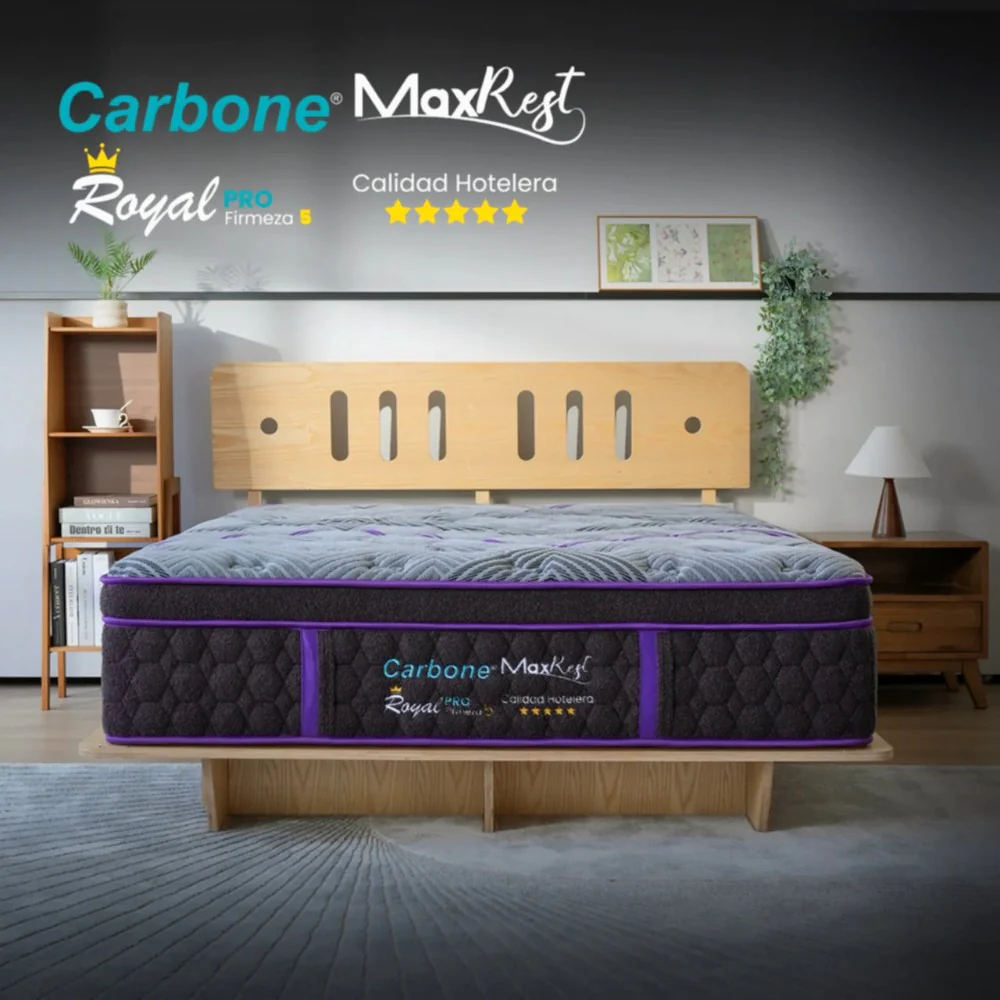 Colchón Full Carbone / Royal 5 Star / Al Vacío Max Rest