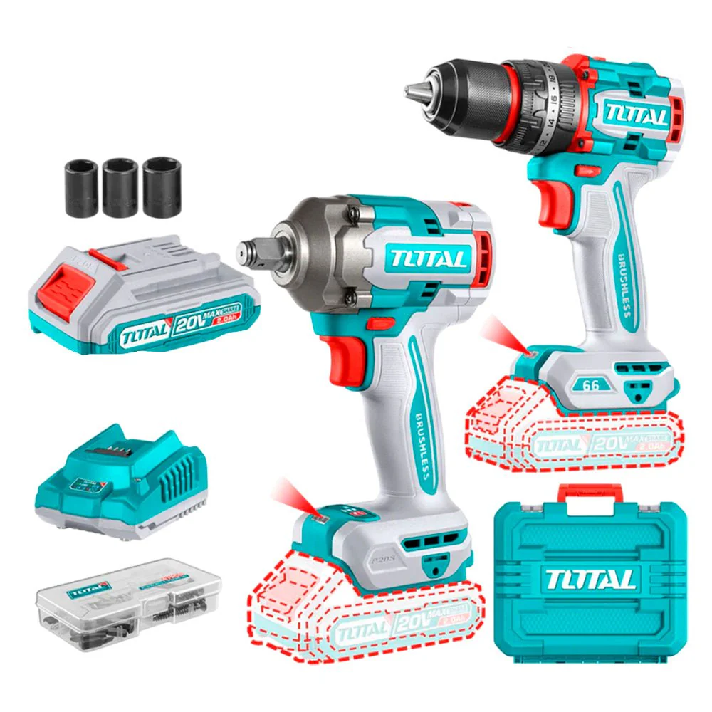 Combo Taladro y Llave de Impacto Total 20V - Image 2