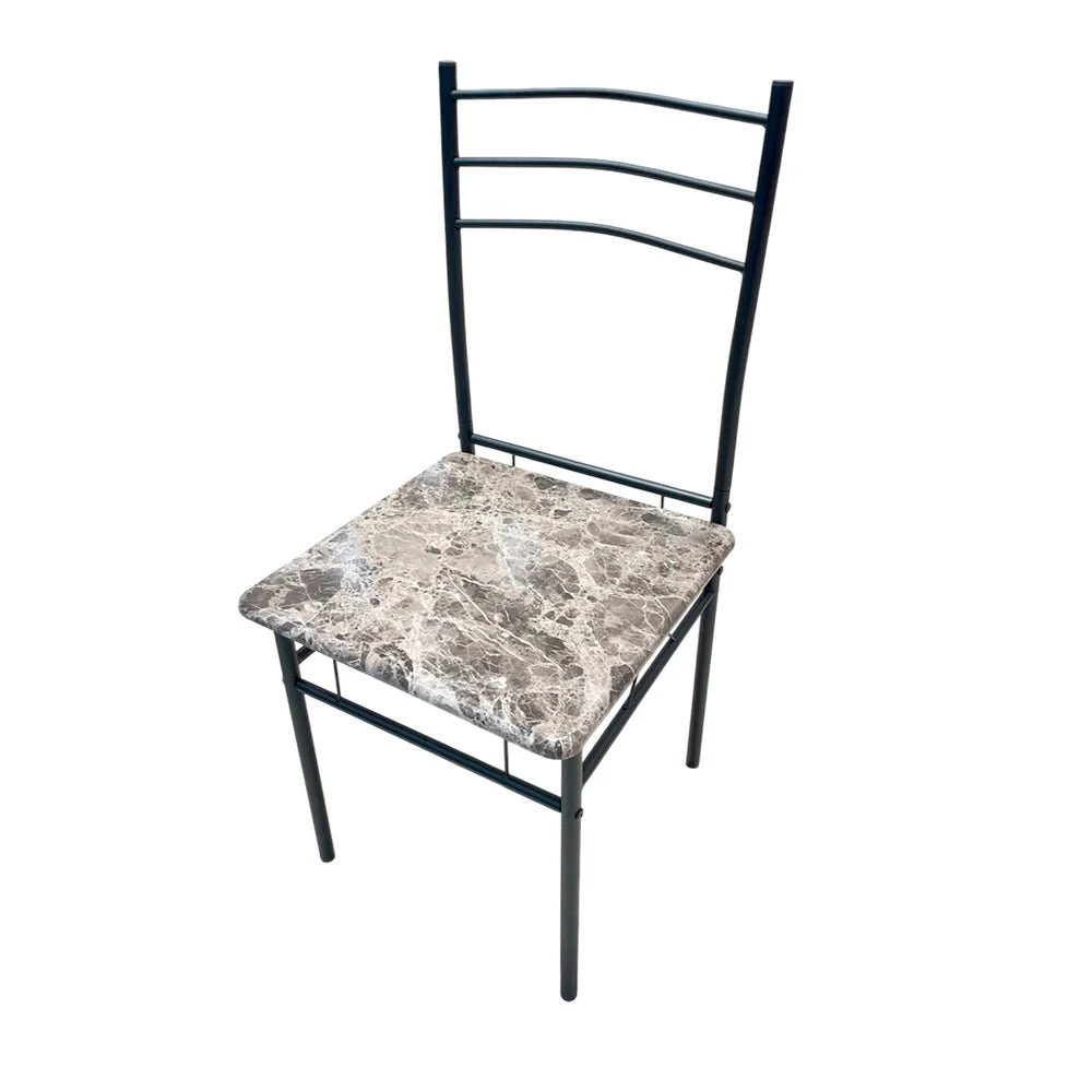 Comedor MDF 4 Puestos Marble Black Elements Furniture - Image 6