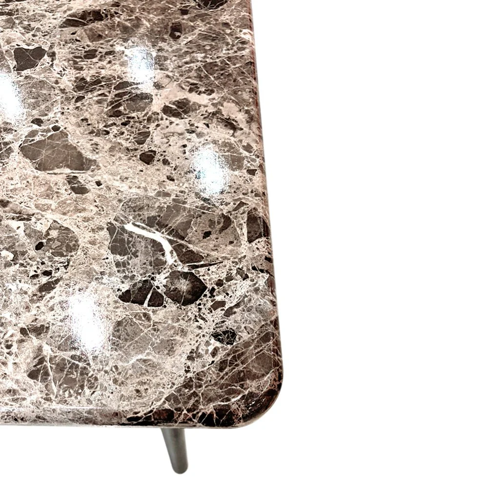 Comedor MDF 4 Puestos Marble Black Elements Furniture - Image 7