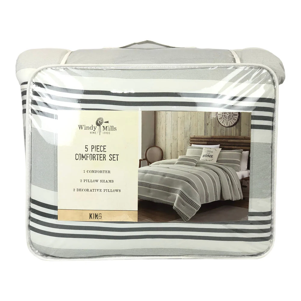 Comforter Sl Home Fashion 5 Piezas Marfil - King