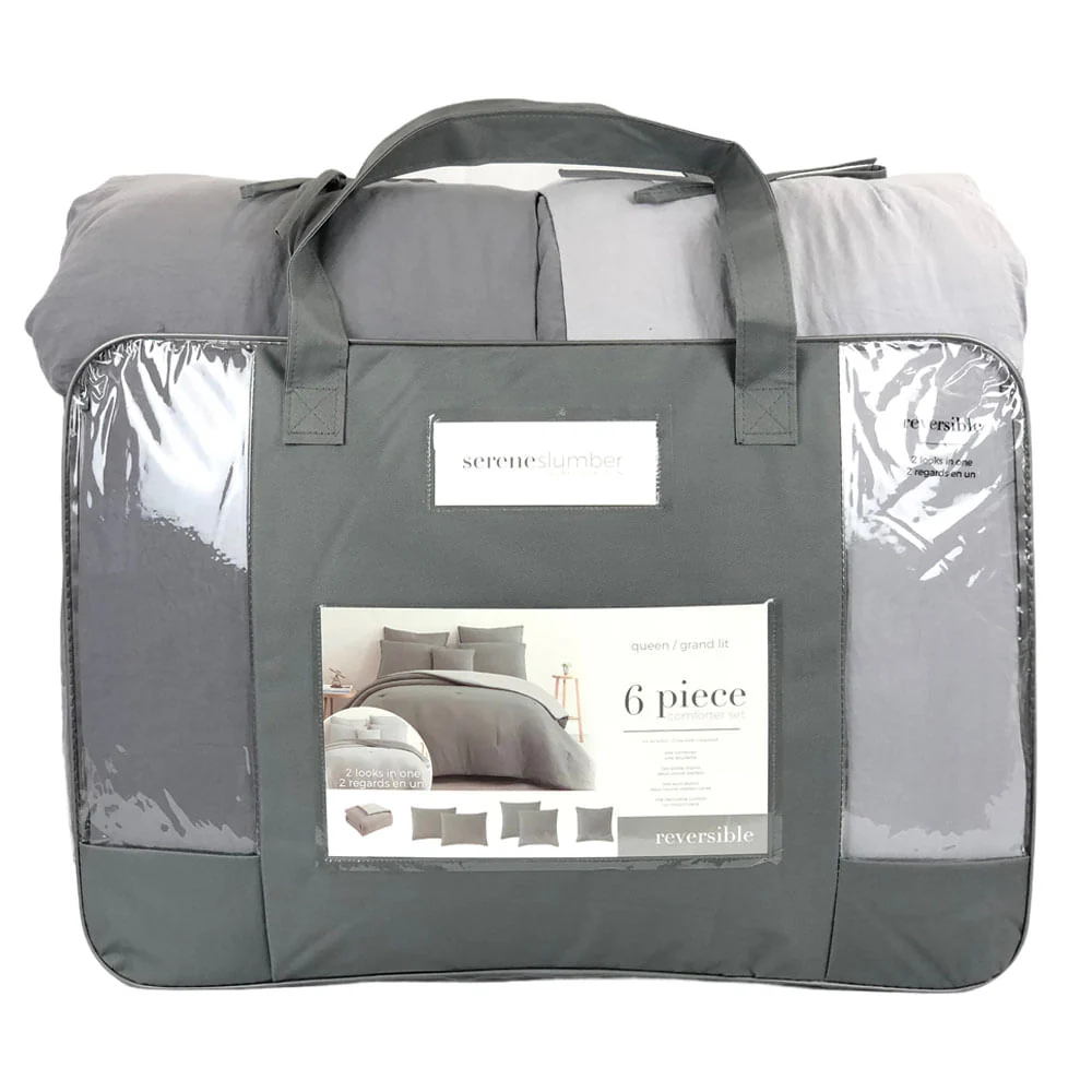 Comforter Sl Home Fashion Mallory Gris - Queen
