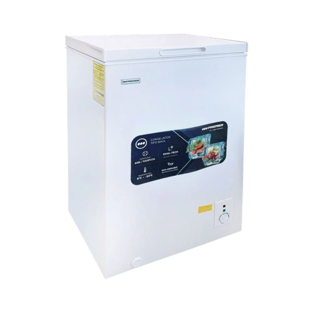 Congelador Tipo Baúl Premier 142 Litros (5Pc) / Blanco