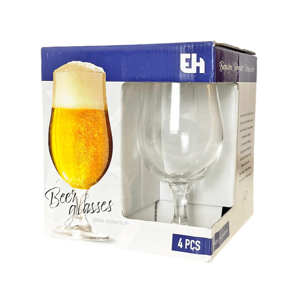 Copas de Cerveza Koopman Set 4 Piezas / de Vidrio / 12.5 Oz - Image 2
