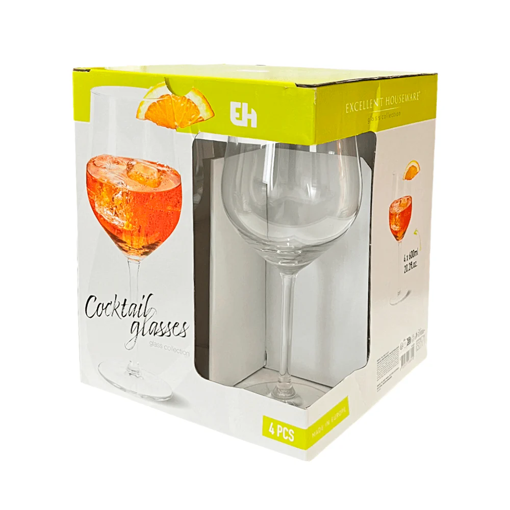 Copas de Cocktail Koopman Set 4 Piezas / Vidrio / 20 Oz - Image 2