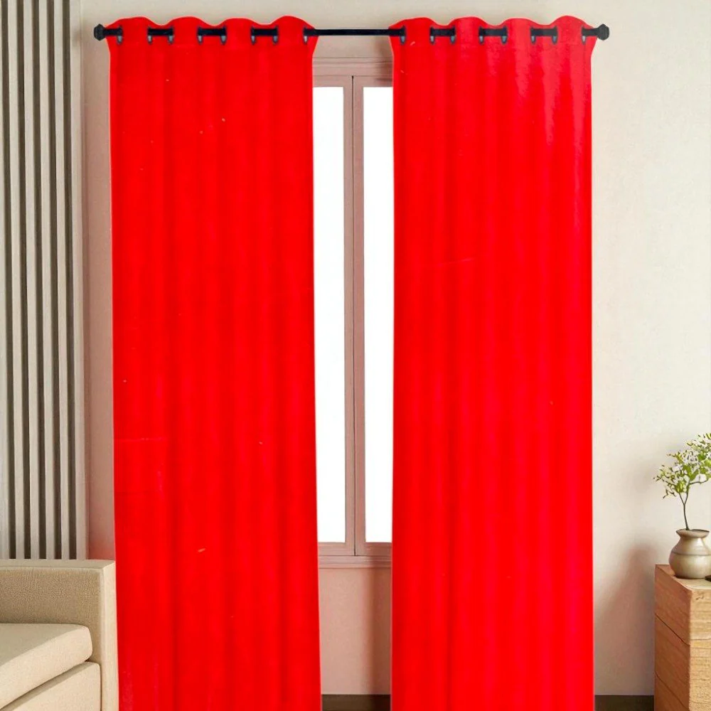 Cortina Amanda Red / Lord Club / Blackout con Aros / 54"x84"