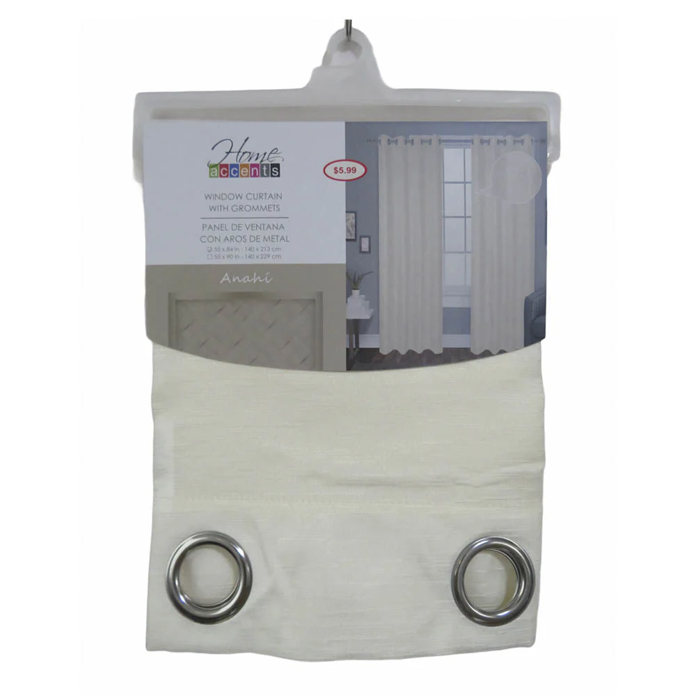 Cortina Anahí Home Elegance 55" x 84" - Beige