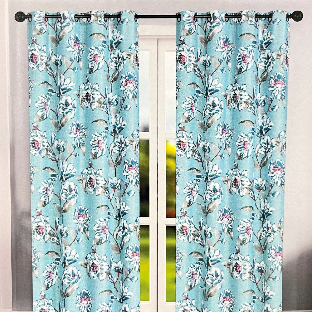 Cortina Arleth 52" x 90" Blackout Teal / Home Elegance - Image 2