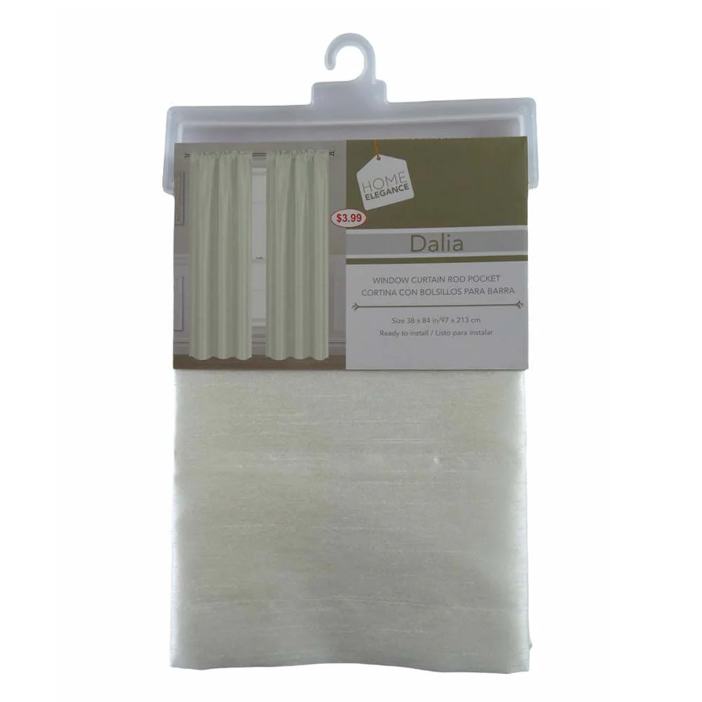 Cortina Dalia Home Elegance 38" x 84" Sin Argolla - Beige