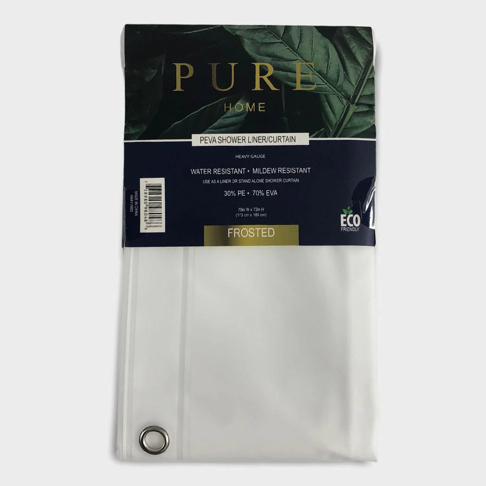 Cortina de Baño Popular Bath Pure Home de 70'' x 72'' - Marfil