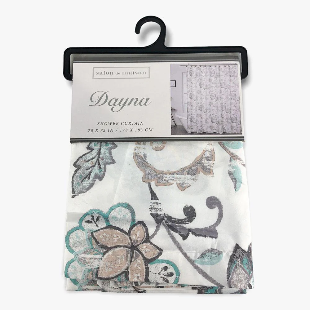 Cortina de Baño Regal Home Dayna de 70" x 72" - Aguamarina Claro