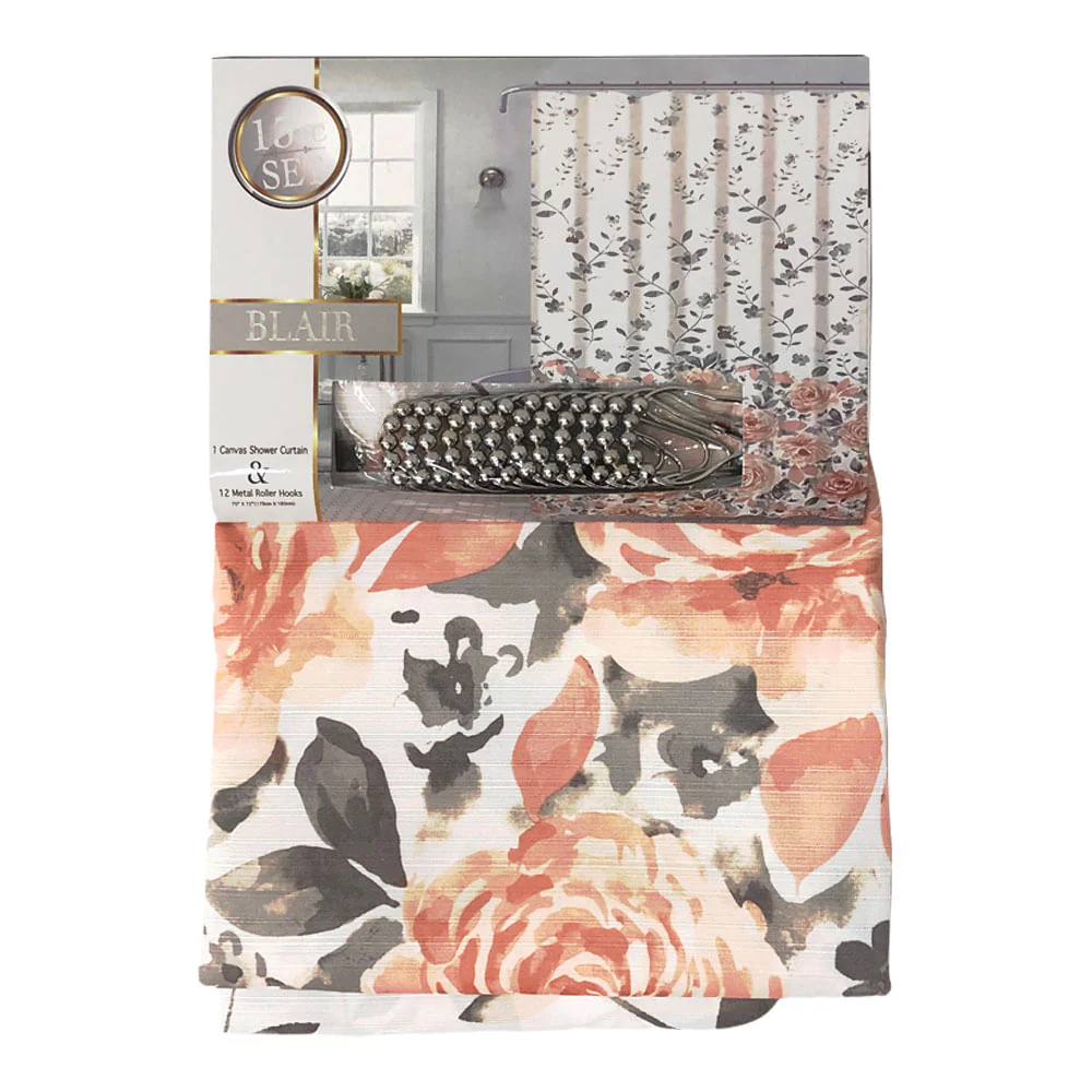 Cortina de Baño Sally Textile Blair 13 Piezas 70"x 72"