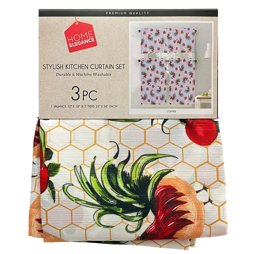 Cortina de Cocina / Home Elegance / Estampada Rooster - Image 3
