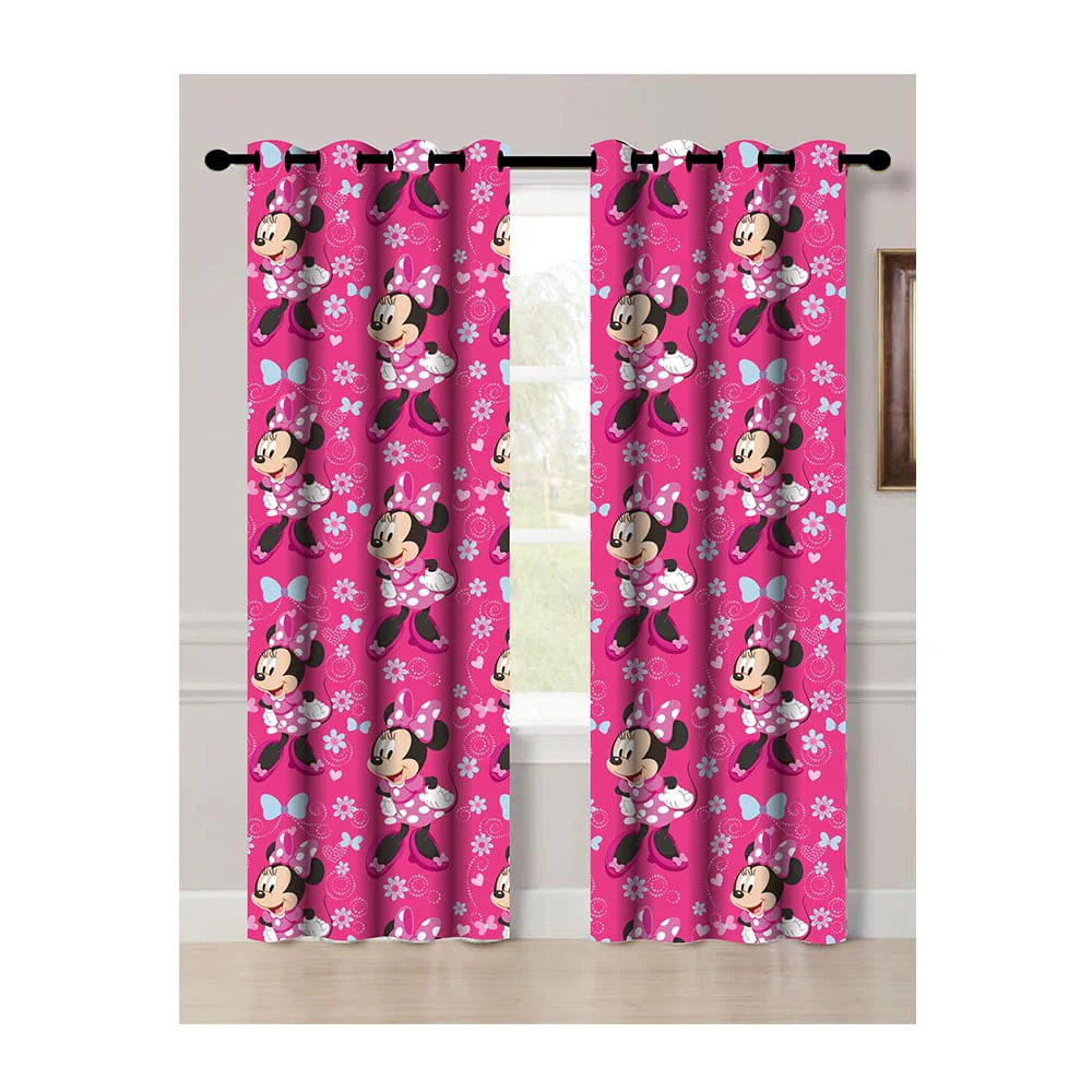 Cortina Disney Minnie Mouse Infantil Con Aros 55" x 84"