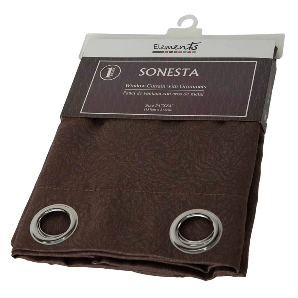 Cortina Elements Con Aro Color Chocolate 54" x 84"