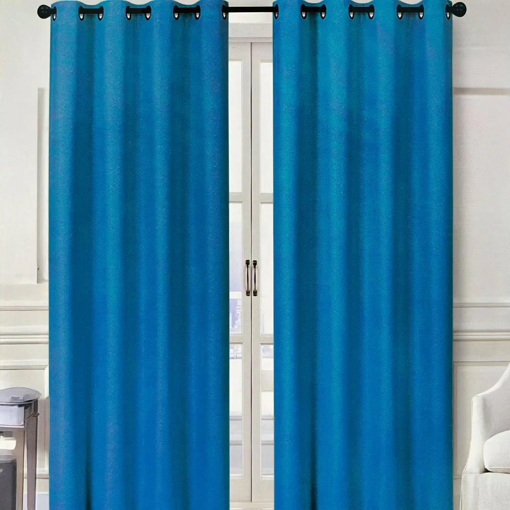 Cortina Esmeralda 54" x 84" Jacquard Teal / Home Elegance - Image 2
