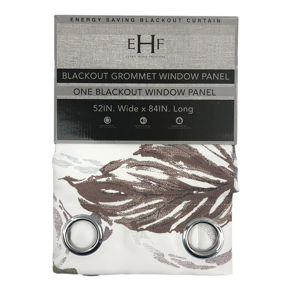Cortina Estex Home Fashions Blackout Con Aros 52" x 84" - Chocolate