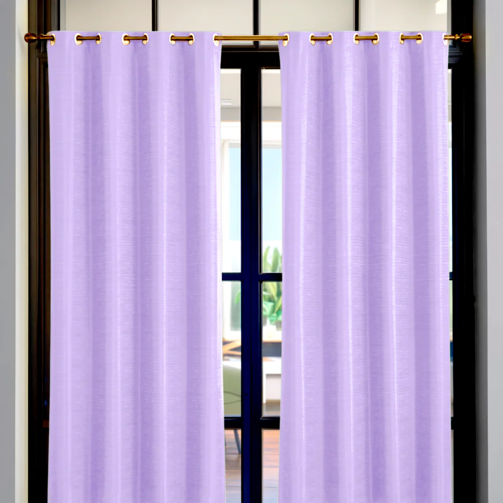Cortina Istanbul Home Elegance / Lila con Aros – 54" x 84"