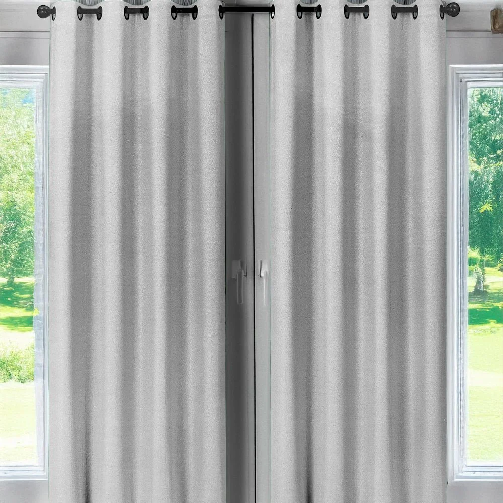 Cortina Jade 54" x 84" Jacquard Silver / Home Elegance - Image 2